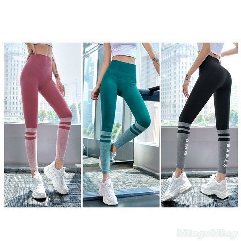 HOT QUẦN DÀI TẬP GYM, YOGA CAO CẤP CHẤT ĐẸP OMG