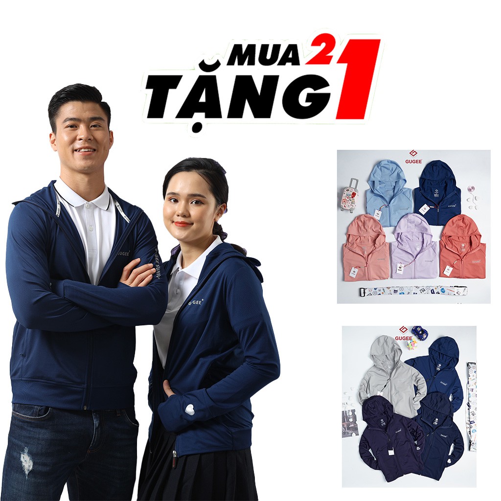 Áo chống nắng nữ GUGEE, kháng khuẩn - chống tia UV. UPF 50++. Thoáng khi nhanh khô