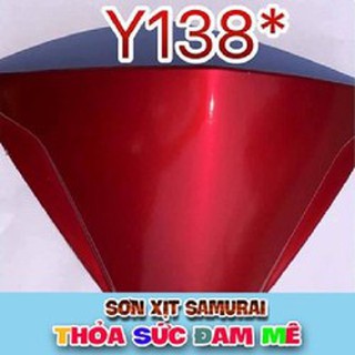Sơn xịt Samurai màu đỏ candy Y138*
