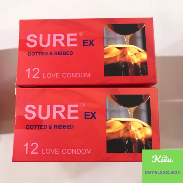 BAO CAO SU SURE @freeship@ bao cao su siêu mỏng , bề mặt nhám tăng cảm xúc mãnh liệt
