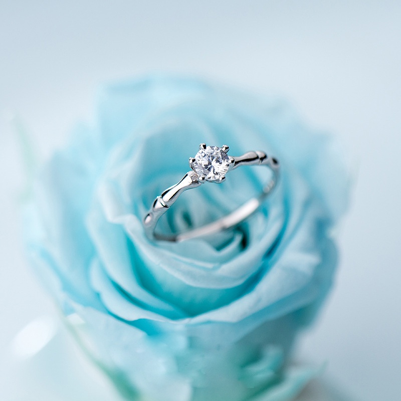 Nhẫn Bạc Nữ ITALY S925 Đính Đá Trắng Sáng Cao Cấp N2499 Bảo Ngọc Jewelry