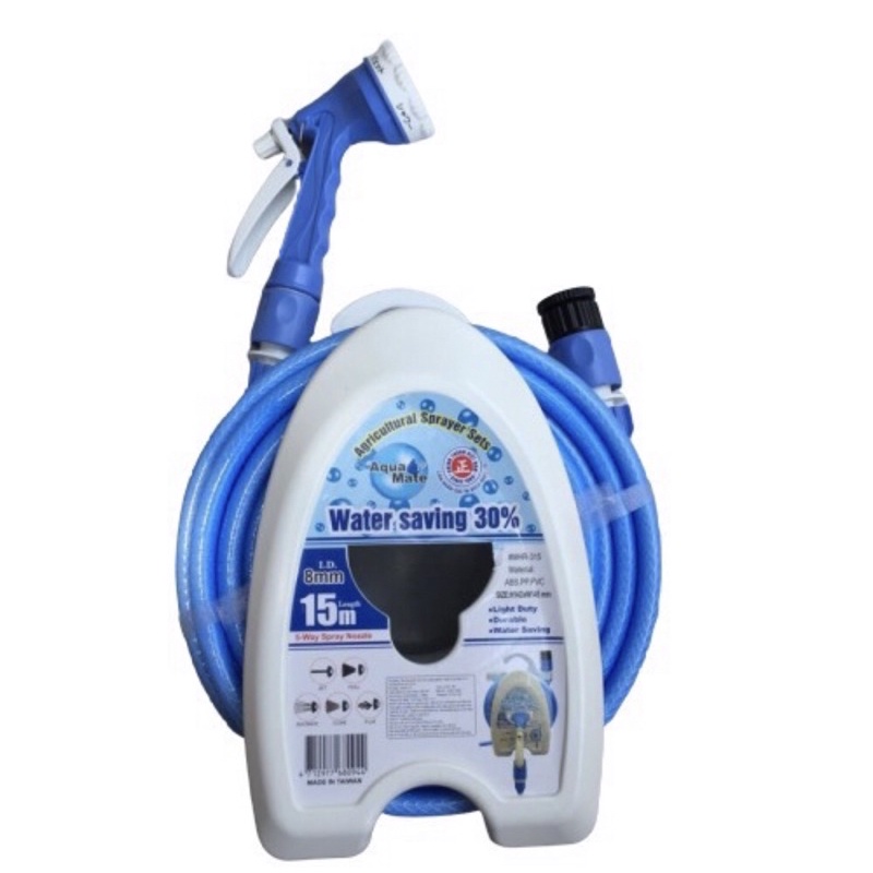 Bộ dây vòi tưới cây Aqua Mate 10m và 15m - Made in TaiWan