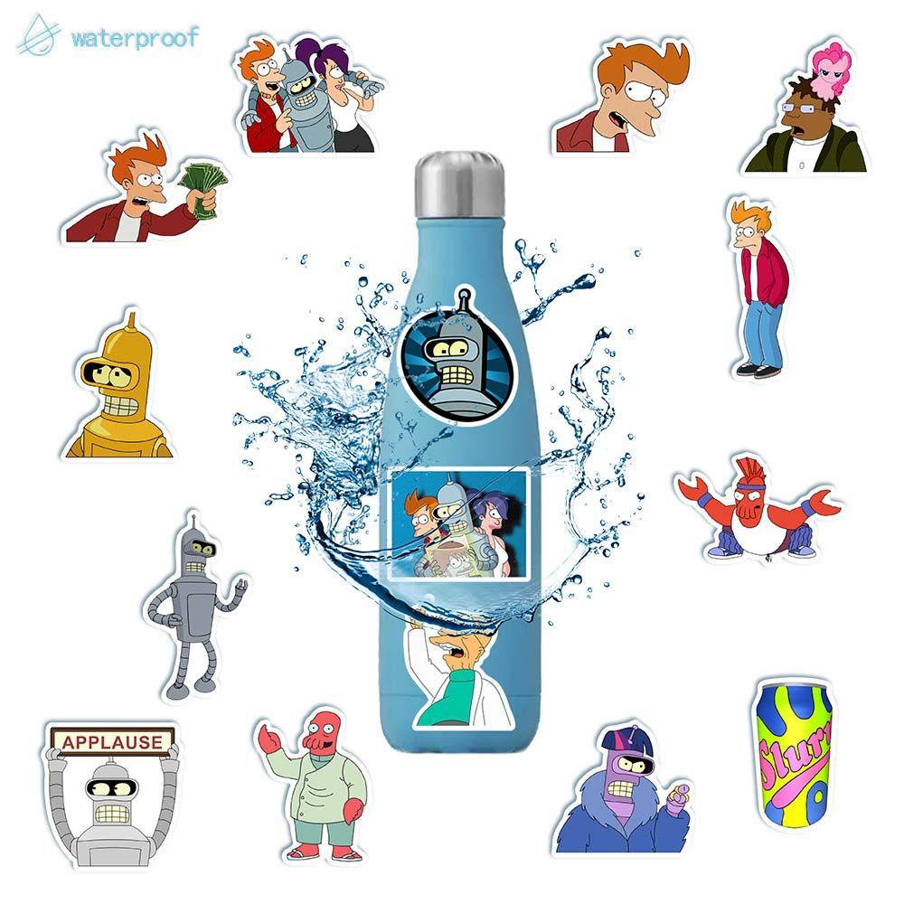 Miếng Dán Trang Trí Sổ Tay / Hành Lý / Laptop In Chữ Fly Out a Futurama Philip J.Fry Turanga Leela Graffiti