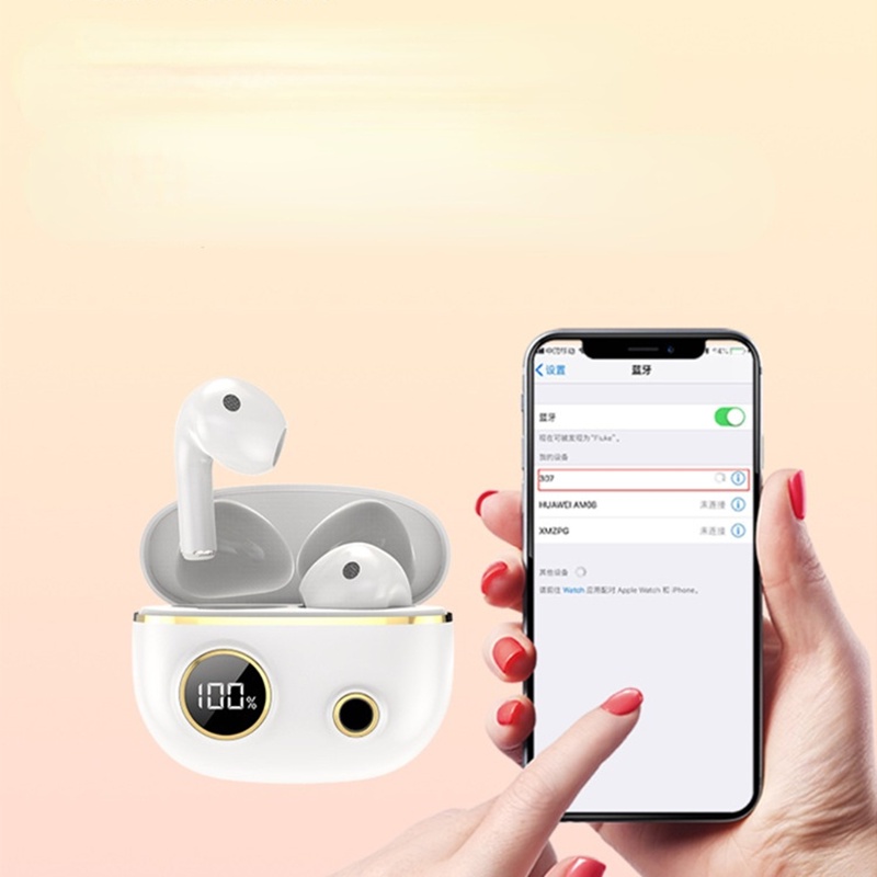 Tai nghe không dây Pro13 TWS 5.0 Âm Thanh Nổi Giảm Tiếng Ồn Kèm Hộp Sạc