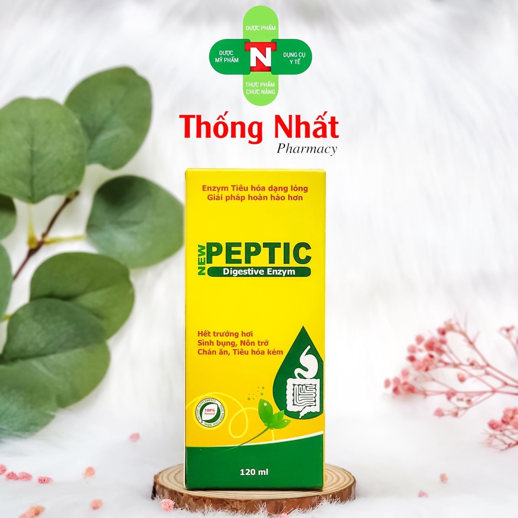 Siro giảm đầy hơi, nôn trớ, tăng hấp thu chất dinh dưỡng cho bé New Peptic chai 60ml