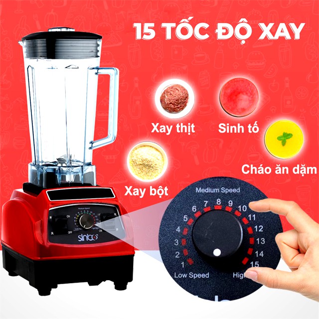 Máy Xay Sinh Tố Công Nghiệp SINBO Máy xay công nghiệp: xay thịt cá, rau củ quả,sinh tố...