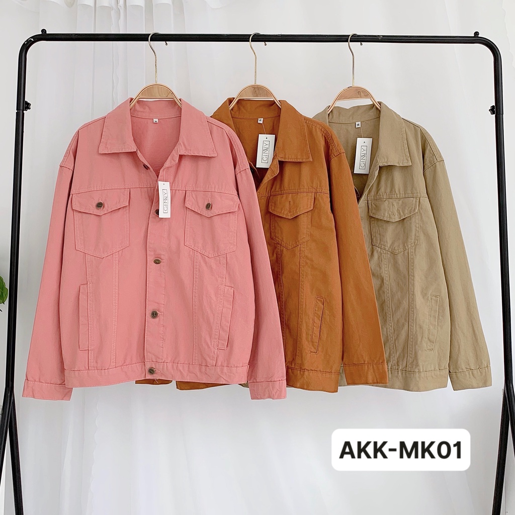 Áo Khoác Kaki Jean Nam Nữ Basic | Unisex | GinHouse Shop