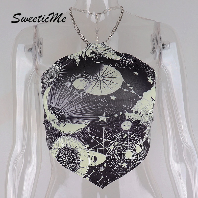 Áo Lửng Hai Dây In Họa Tiết Quyến Rũ Dành Cho Nữ 2021 | BigBuy360 - bigbuy360.vn