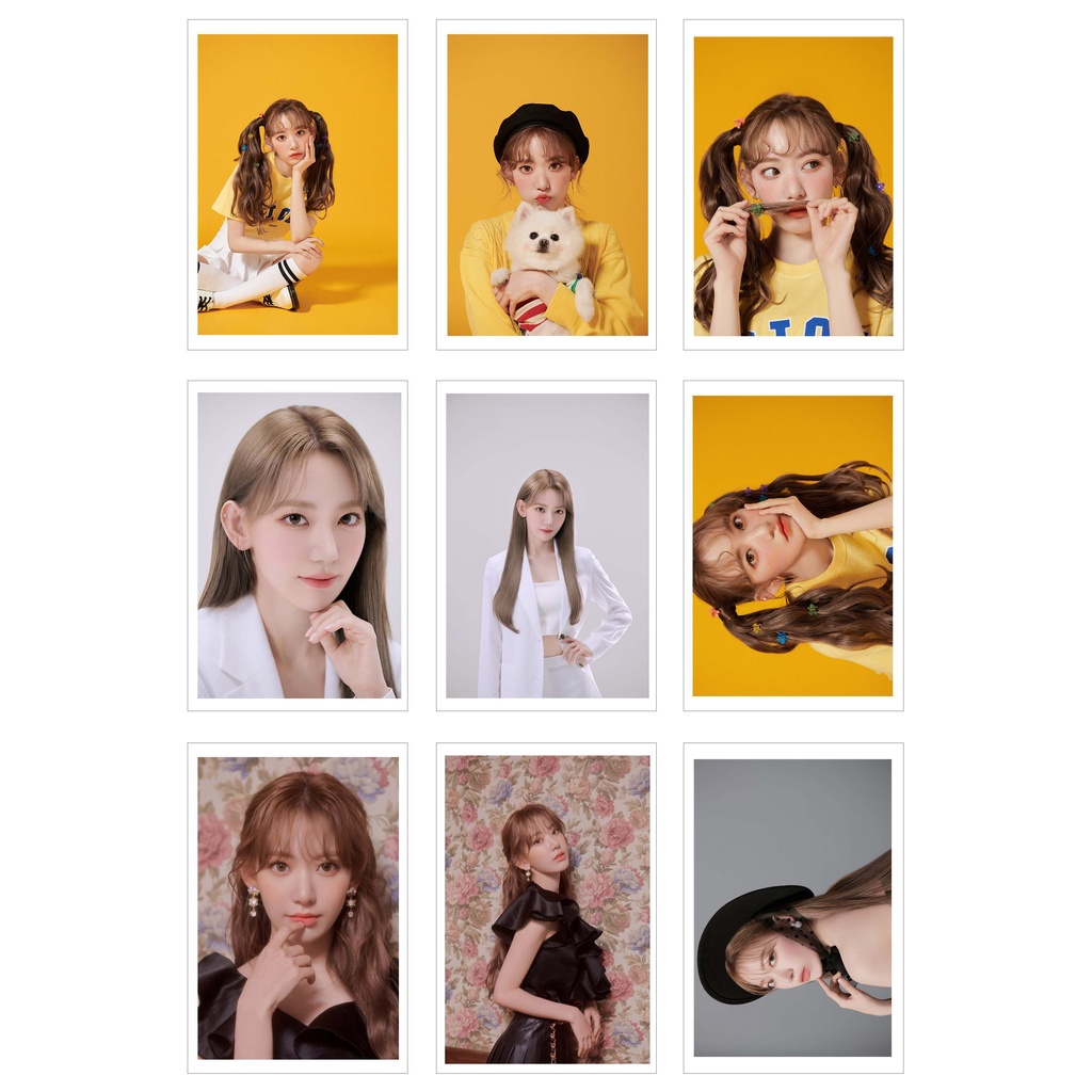 Ép Lụa] Lomo Card 18 Ảnh IZONE - SAKURA Visual Booklet