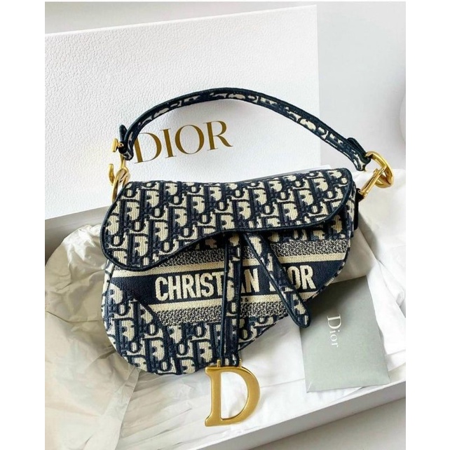 TÚI DIOR SADDLE CHẤT VẢI THÊU ĐẸP SUPER FULL BOX
