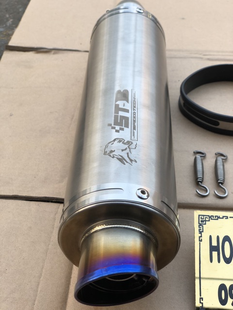 Pô lon STB inox đít titan hàng nhập kèm phụ kiện