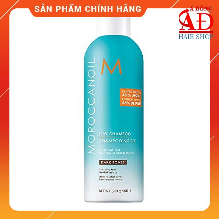 DẦU GỘI KHÔ MOROCCANOIL DARK TONES DRY SHAMPOO CHO TÓC MÀU TỐI 323ML