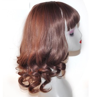 Tóc giả cả đầu ngắn, xoăn nhẹ