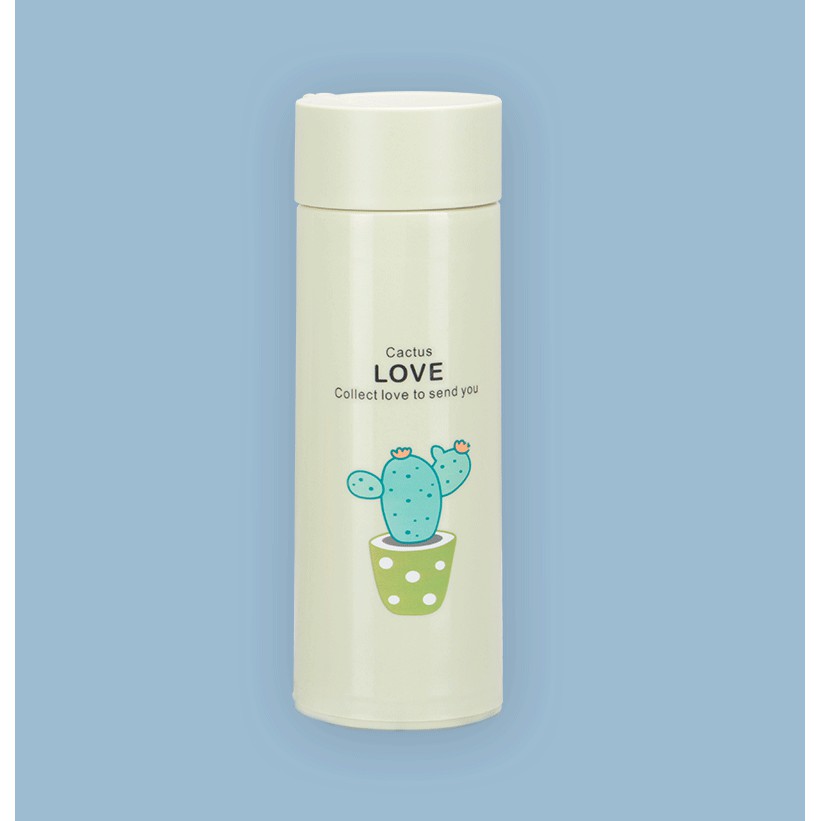 Bình Nước Cactus Love Lõi Thủy Tinh 400ml Hình Cây Sương Rồng