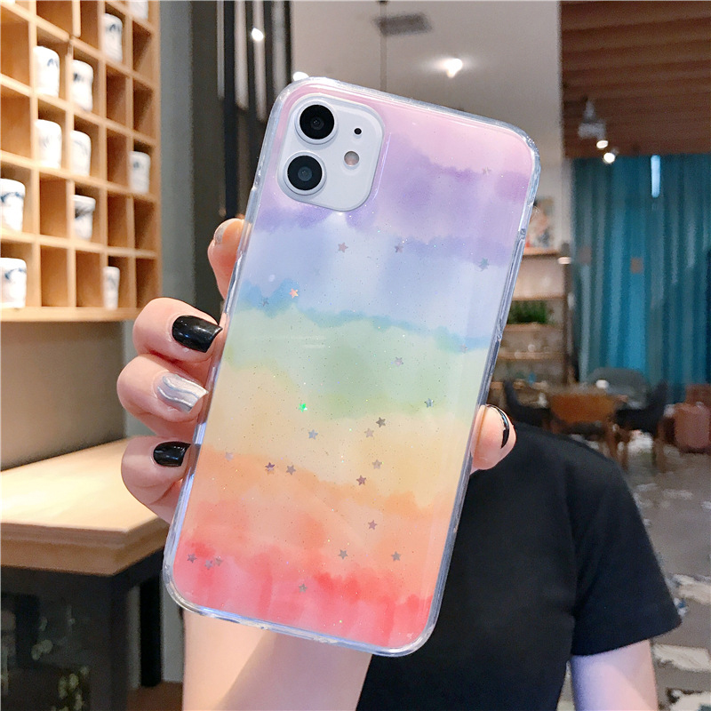 Ốp điện thoại họa tiết cầu vồng dành cho iphone case 7 / 7plus / 8 / 8plus / x / xs / xs max / 11/ 11 promax MM | BigBuy360 - bigbuy360.vn