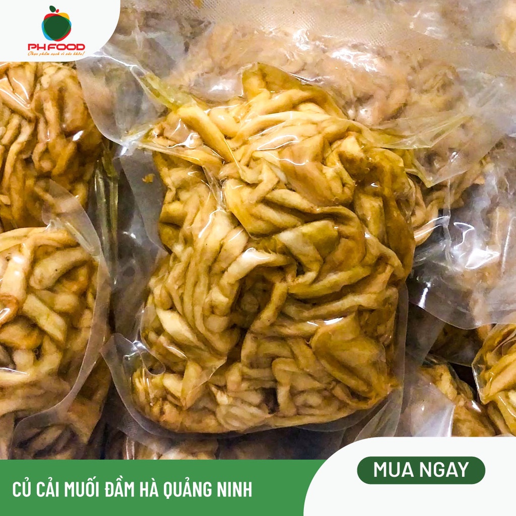 [Chỉ giao HN] - Củ Cải Muối Đầm Hà Quảng Ninh Loại Ngon Túi 1Kg Hút Chân Không