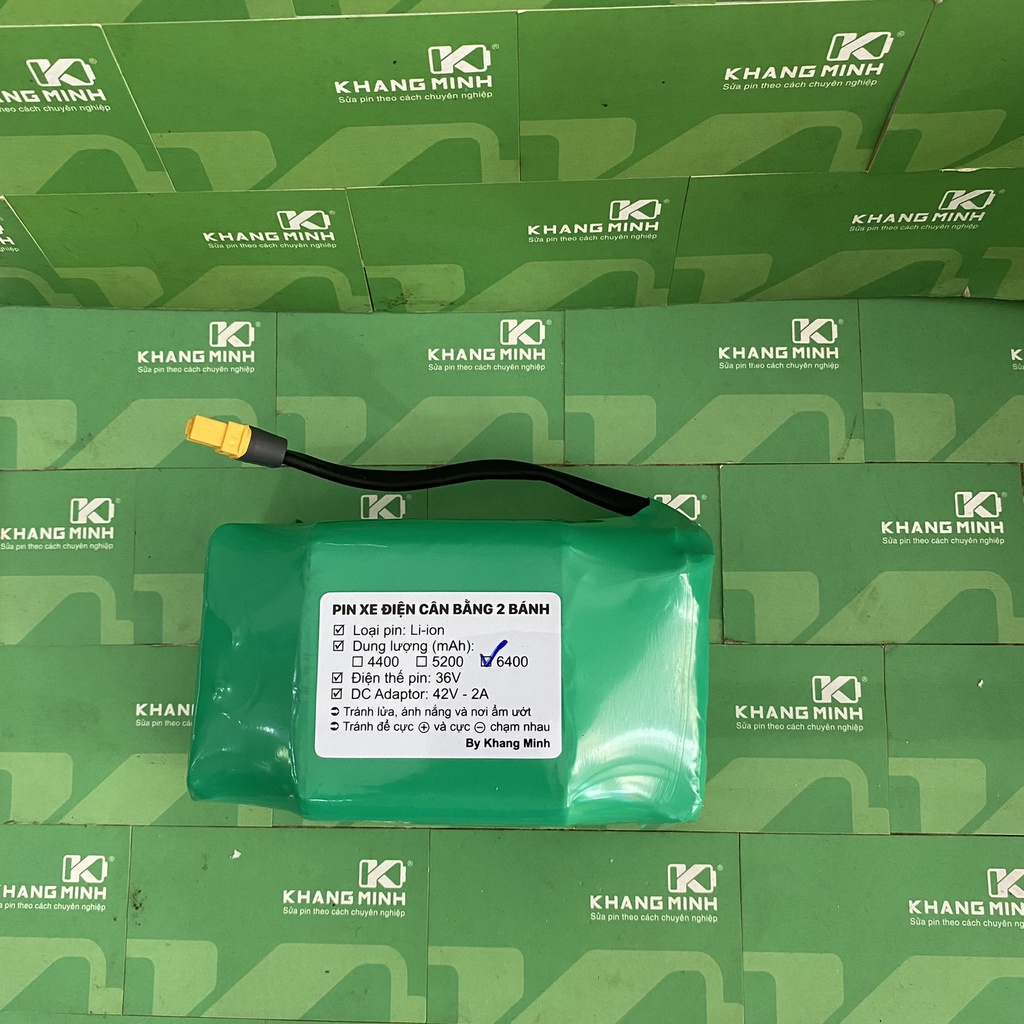 Pin xe điện cân bằng xe drift 36V 6.4Ah Samsung LG dung lượng cao