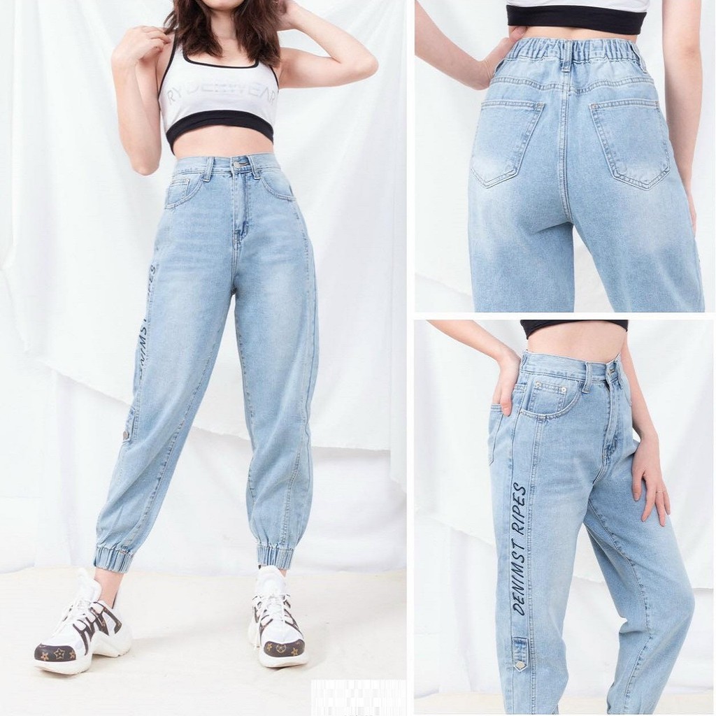 Quần Jean Baggy nữ lưng cao form đẹp ⚡️⚡️ | BigBuy360 - bigbuy360.vn