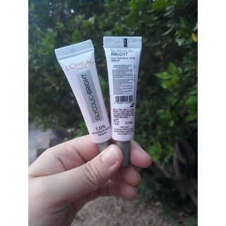 Dưỡng chất sáng da tức thì L'Oreal Paris Glycolic Bright 1.0% Glycolic Acid  7.5ml