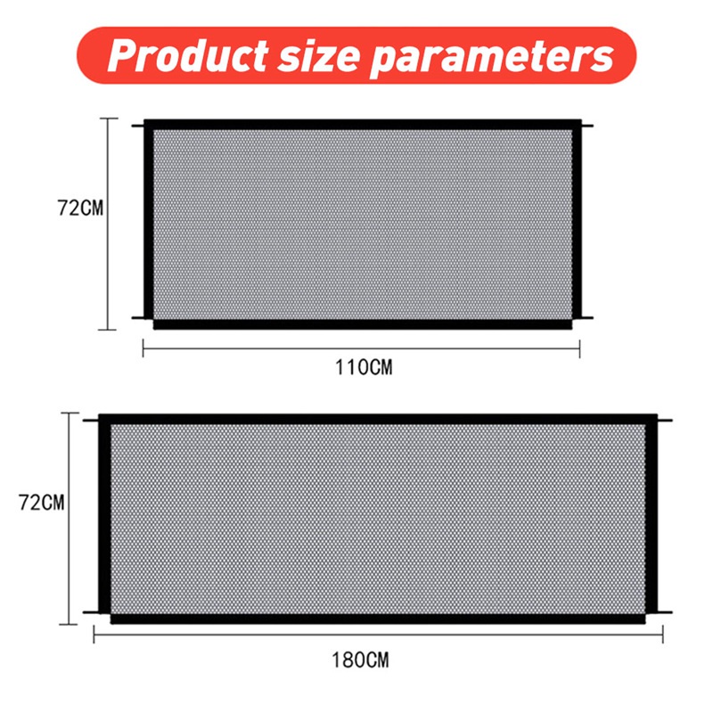 Hàng rào lưới chắn thú cưng an toàn có thể điều chỉnh và thu gọn