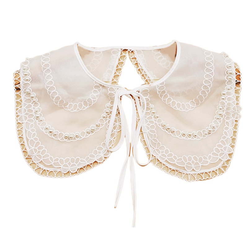 Cổ Áo Giả Thêu Họa Tiết Rỗng Có Thể Tháo Rời Cho Nữ