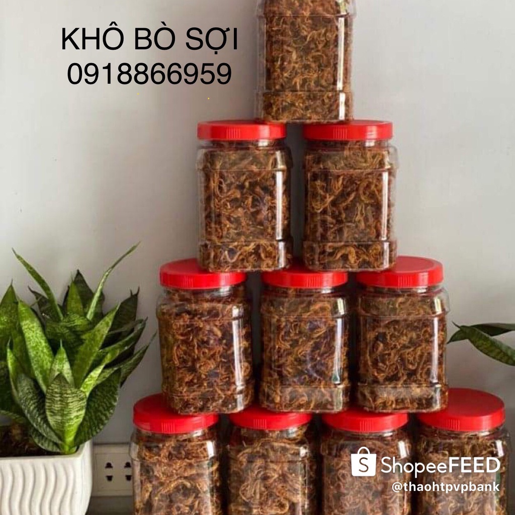 KHÔ BÒ SỢI QUẢNG NGÃI NHÀ LÀM 100% BÒ THẬT 250GR