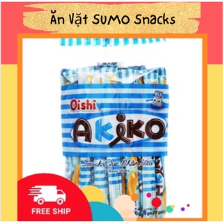 Snack Que Nhân Sữa Oishi Akiko gói 160g-Ăn Vặt Sumo Snack