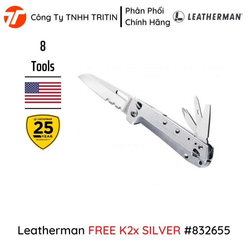 Dụng Cụ Đa Năng LEATHERMAN FREE K2x - 8 Tools - Bảo Hành 25 Năm | TRITINCO