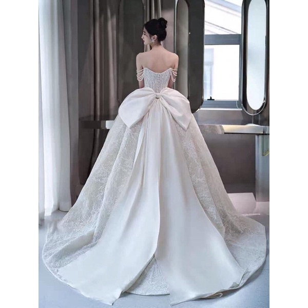 Vòng chuỗi cài tay váy cưới, dây chuỗi cài áo