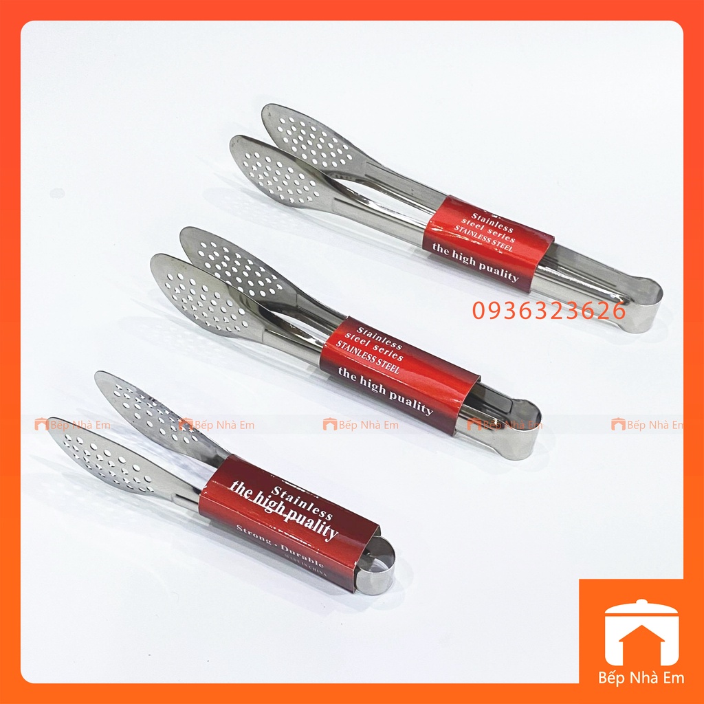 Kẹp Gắp Thức Ăn - Kẹp Gắp Bánh Inox Cao Cấp 01 - Hàng Nhập Khẩu