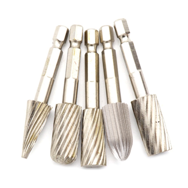 Bộ 5 Mũi Mài Dạng Xoay Nhiều Hình Dạng 1 / 4 "H.S.S.S Tự Làm