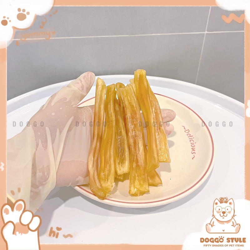 Treat Bánh Thưởng Cho Chó Gân Bò Sấy Khô DOGGOSTYLE Homemade Không Chất Bảo Quản 100G Thức Ăn Cho Chó Thú Cưng