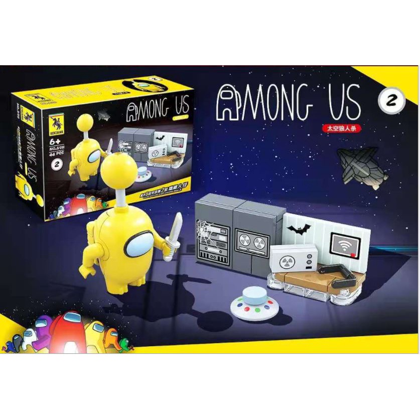 Bộ xếp hình Lego Nhân Vật Among Us Cho Bé10 phân loại Các màu