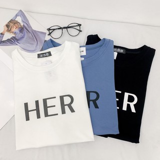 Áo phông oversize chữ her Friday