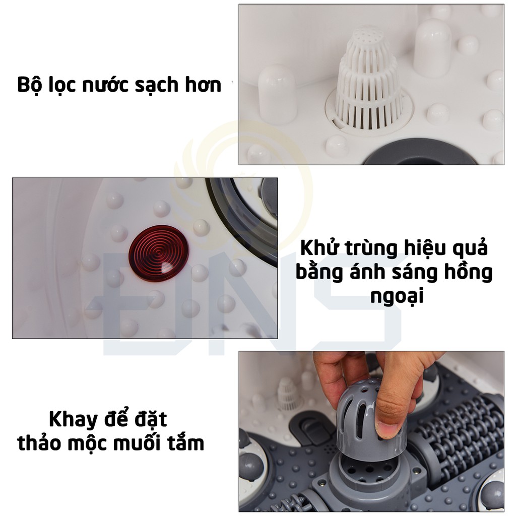 [Bảo hành - Bảo hiểm 2 TỶ] Bồn Ngâm Chân Massage SereneLife SL12 - Nhập Khẩu Hoa Kỳ