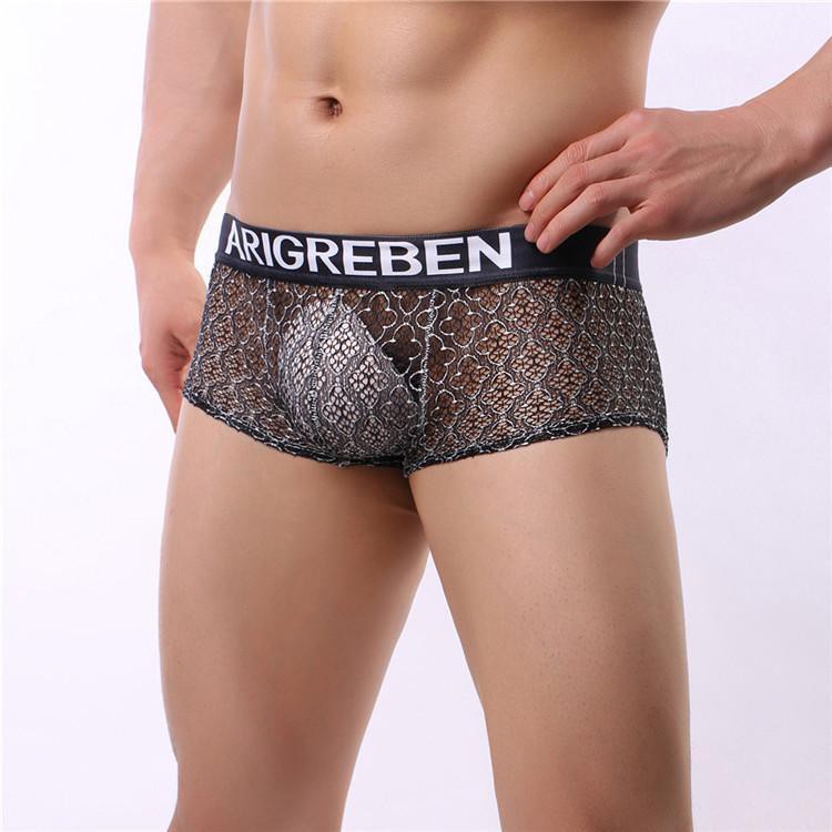 Quần lót nam, Quần lót boxer thun luới sexy - 106