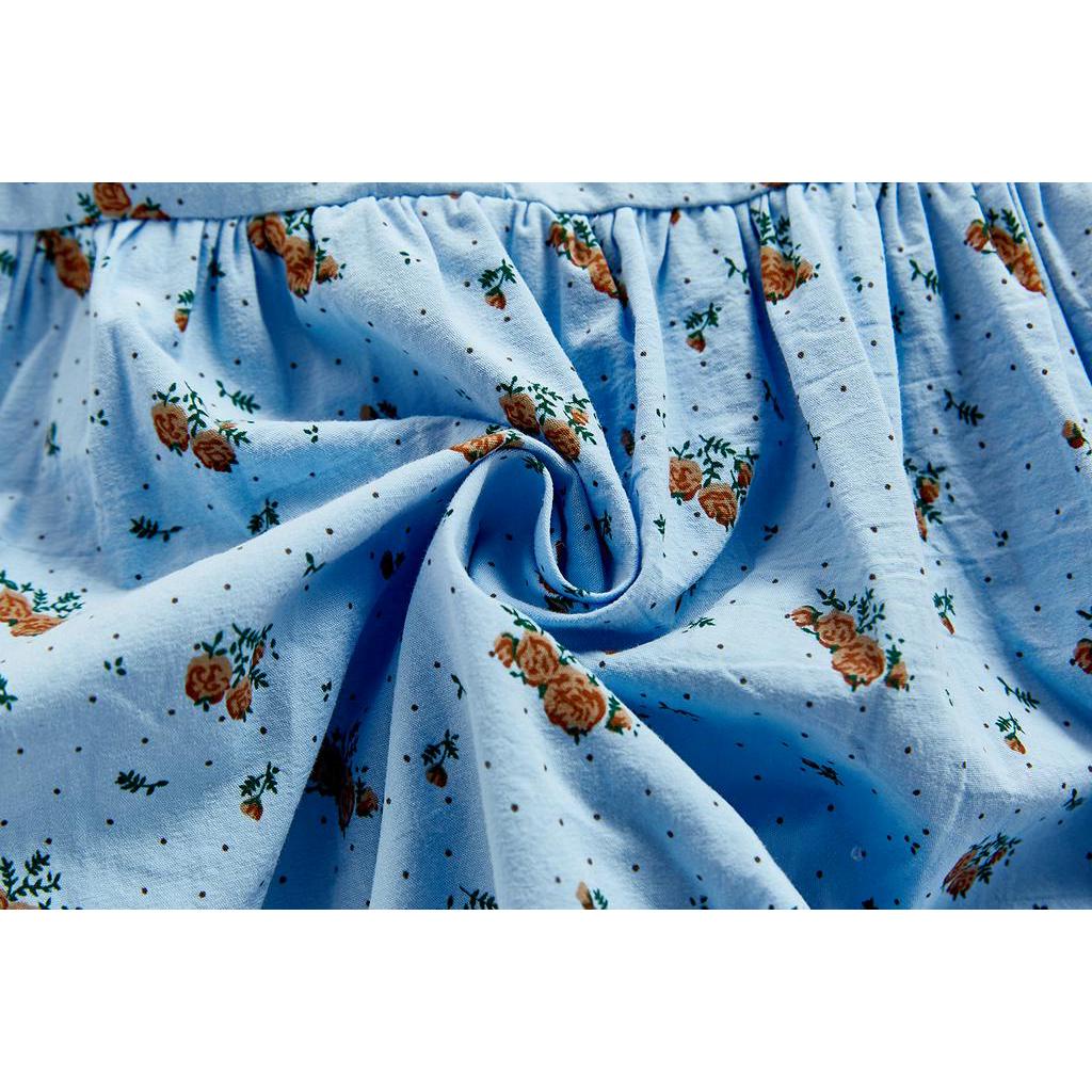 Bộ áo liền quần in hoa dễ thương cho bé gái