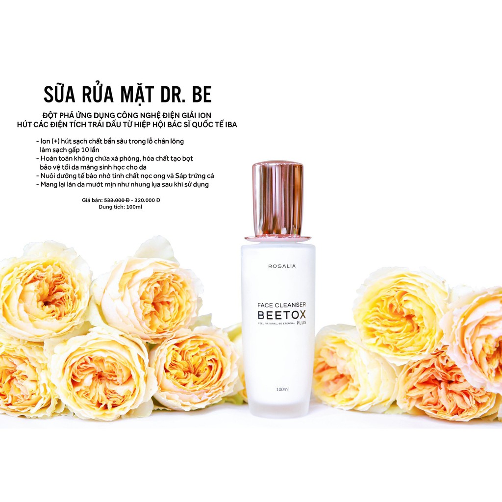 [ Chính hãng 100%] Sữa rửa mặt Dr Be Beetox Rosalia 100ml - Không chứa hóa chất tạo bọt, chất tẩy rửa, phù hợp cho cả da | BigBuy360 - bigbuy360.vn