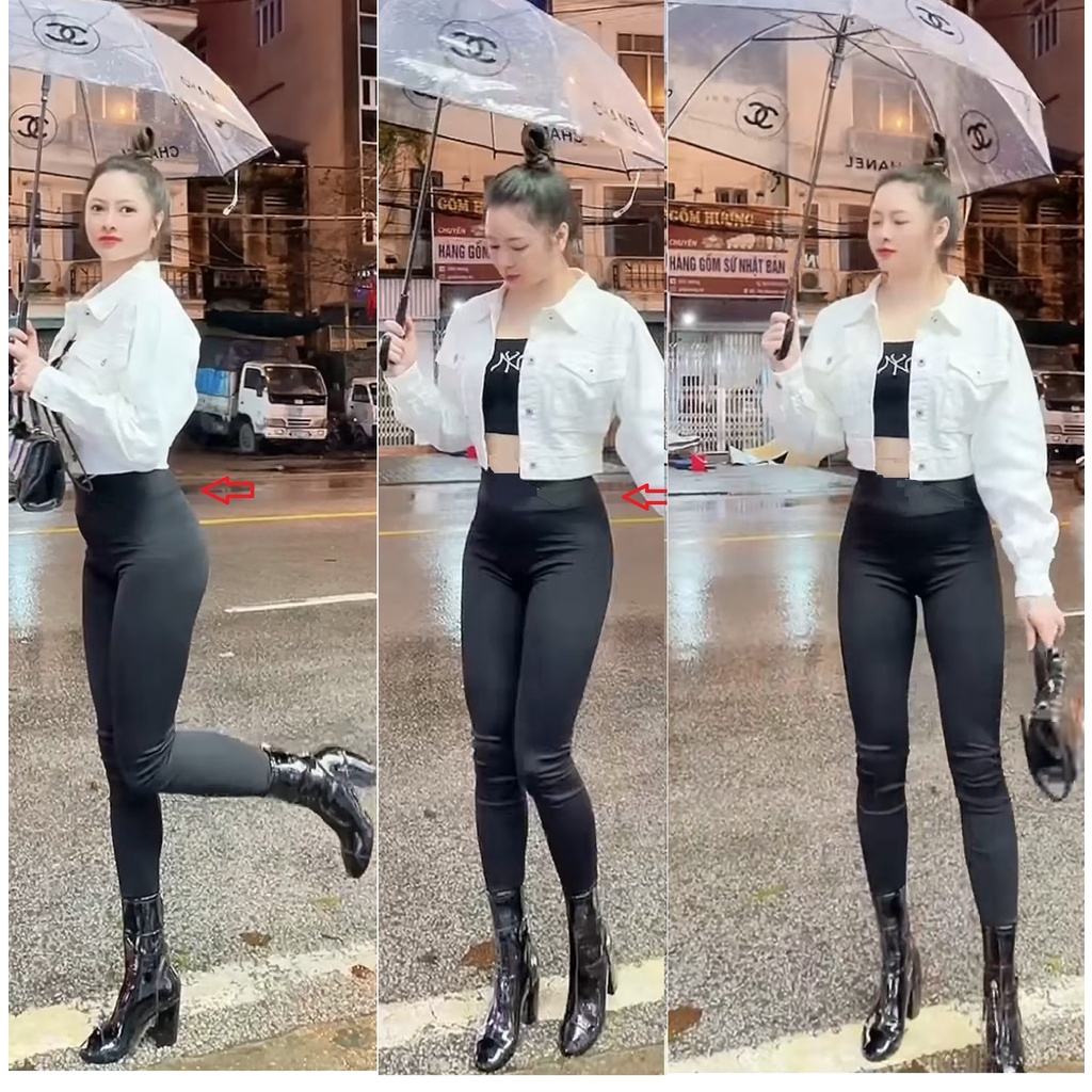 Quần Legging Lưng siêu Cao, Chất Thun Cotton Cao cấp, co giãn tốt, Khoe dáng, che nhược điểm, Có Bigsize 65KG