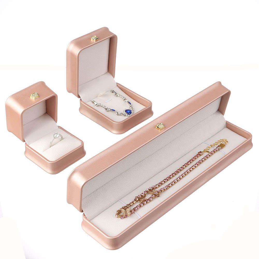 MOILYVN Hộp Đựng Nhẫn / Đồng Hồ / Trang Sức Bằng Nhựa Thiết Kế Hở Độc Đáo Sang Trọng Ốp