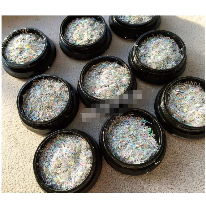 hũ sợi trang trí nail