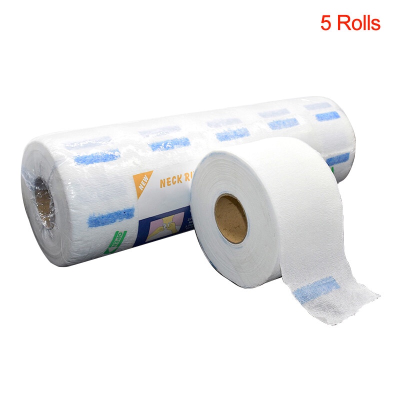 Bán sỉ 5 cây GIẤY QUẤN CỔ CẮT TÓC SPA giá 25 cuộn/ 5 cây