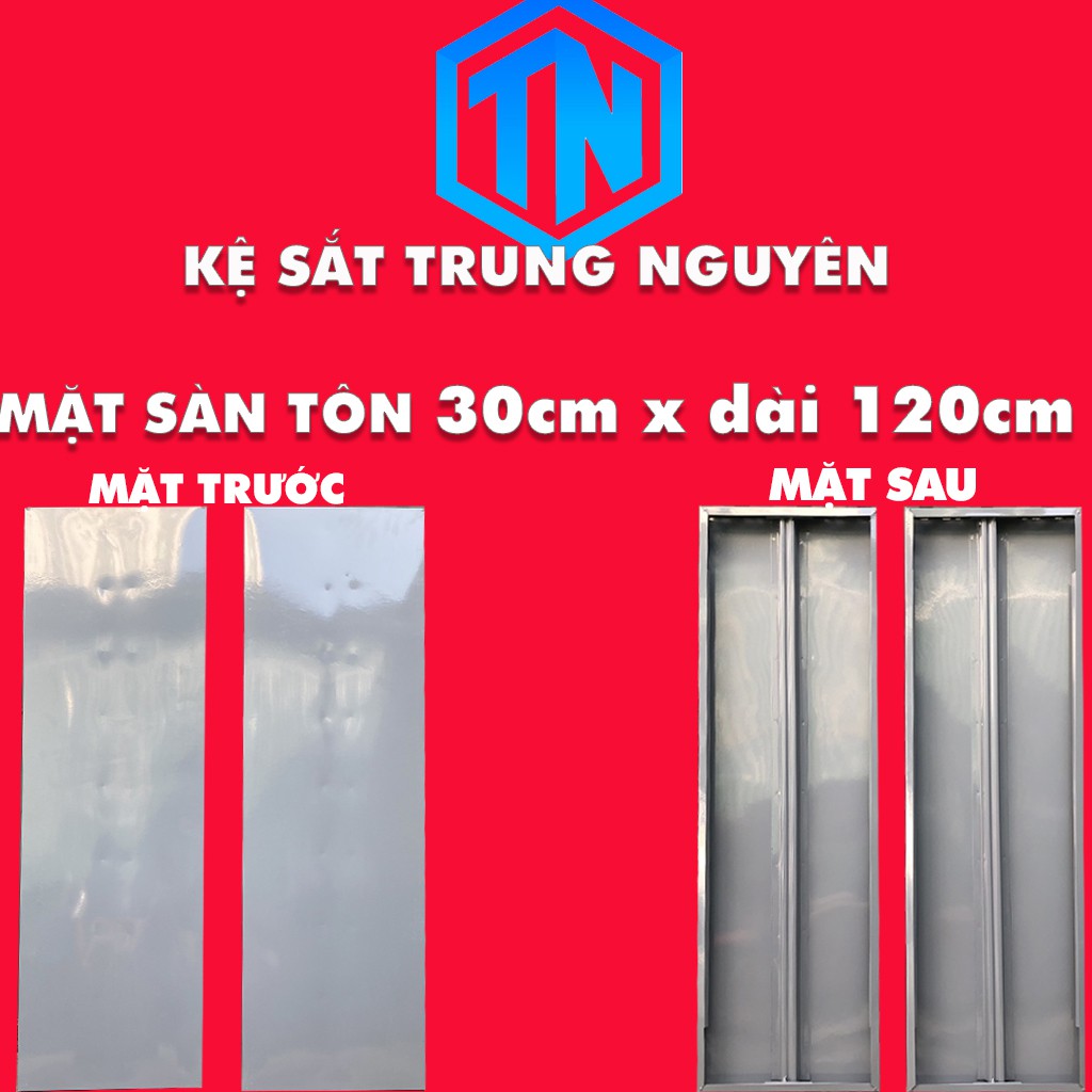 Sàn tôn v lỗ rộng 30cm x dài 120cm 30x120 lắp kệ TRUNG NGUYÊN