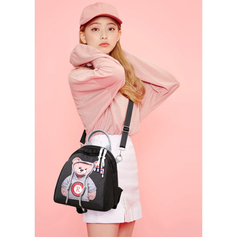 Balo Thời Trang Bằng Nylon Chống Nước Phong Cách Hàn Quốc Dễ Thương Cho Nữ Hàng Có Sẵn