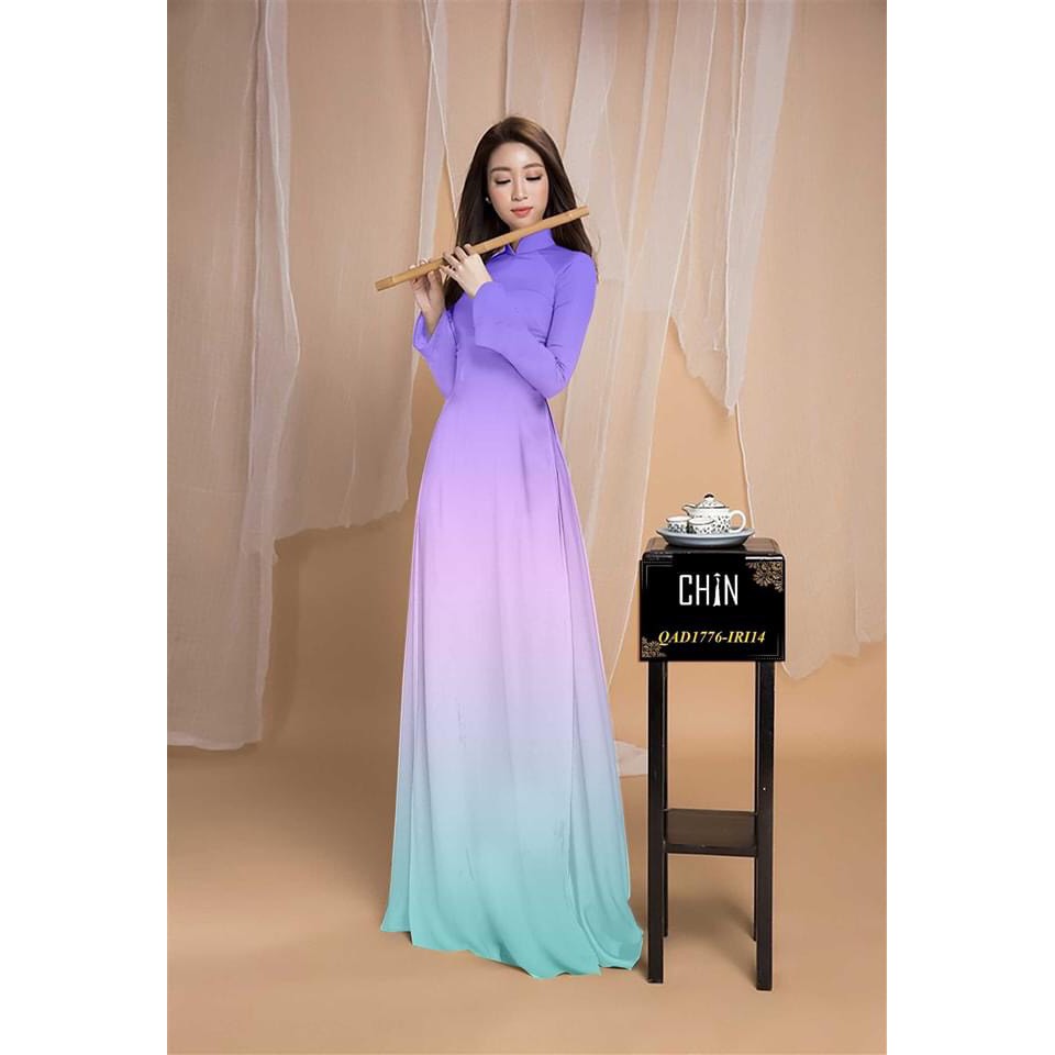 Vải áo dài màu ombre