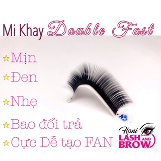 Lông mi khay volume độ cong D - mi khay volume mềm mịn - Hani