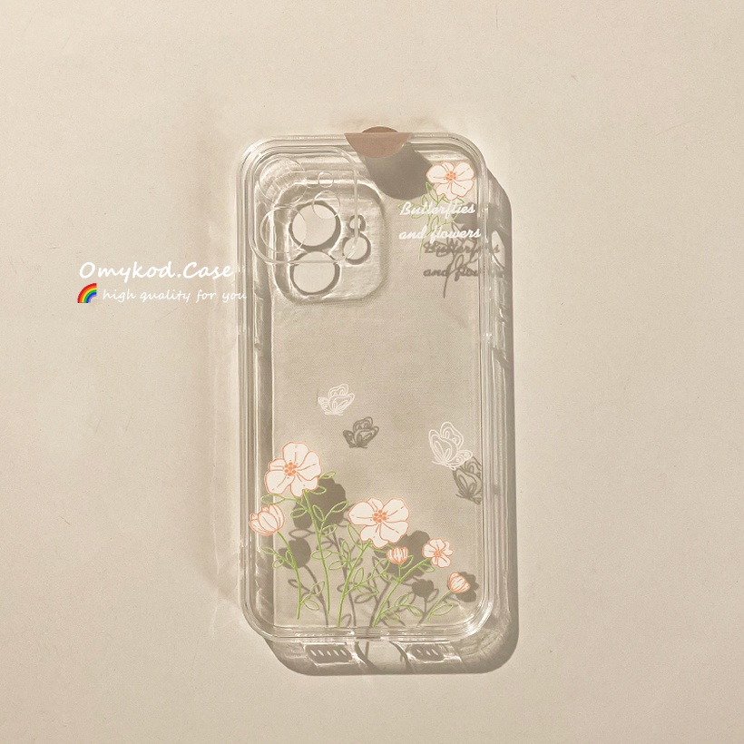 Ốp Điện Thoại Mềm Trong Suốt Họa Tiết Hoa Đơn Giản Cho Samsung S21 S20 FE S22 S21 S20 Plus Ultra Note 20Plus M33 M23 M53