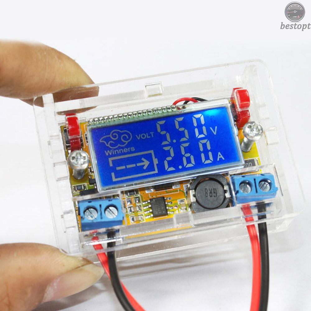 B&O DC-DC Adjustable Power Step-down Charge Module DIY Kit LED Driver Voltmeter Ammeter Peak Current 3A