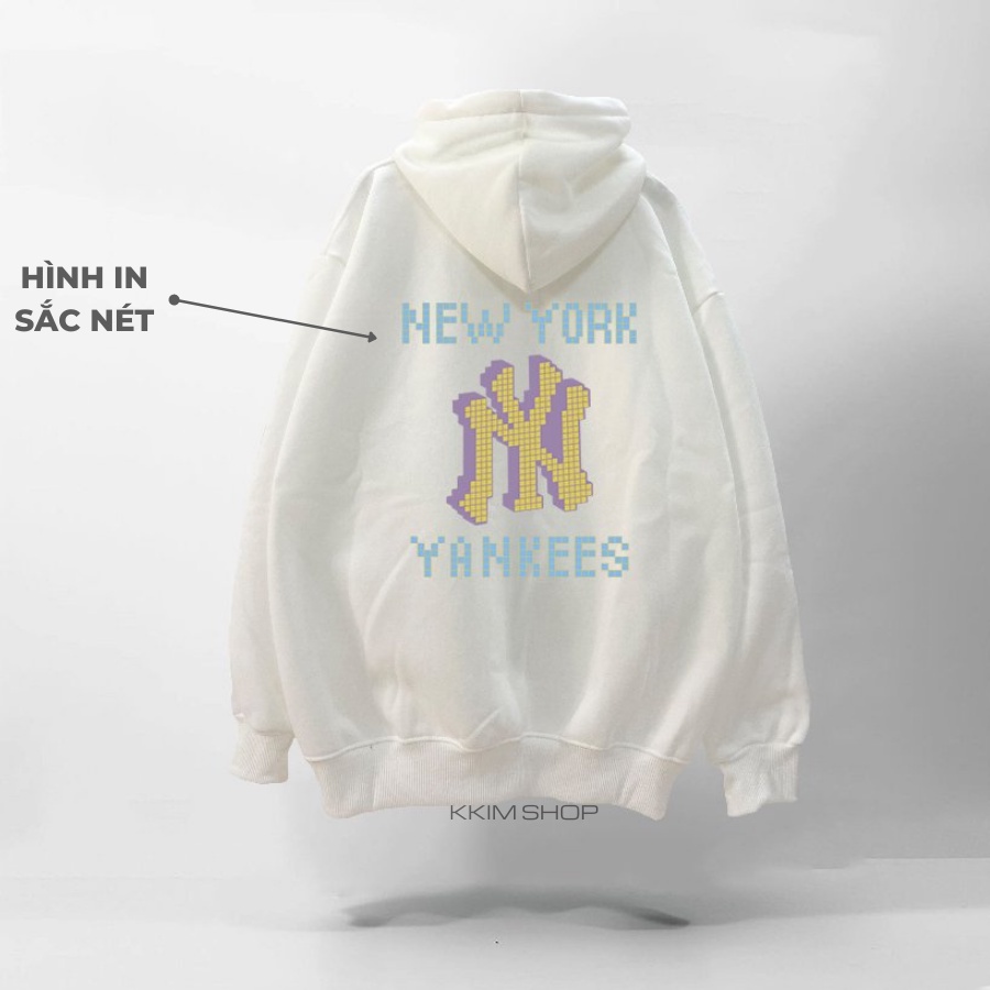 Áo KHOÁC Nỉ HOODIE Dây Kéo NY form rộng oversize, Áo hoodies ZIP MLP XANH LÁ unisex nam nữ chất liệu Nỉ bông cao cấp
