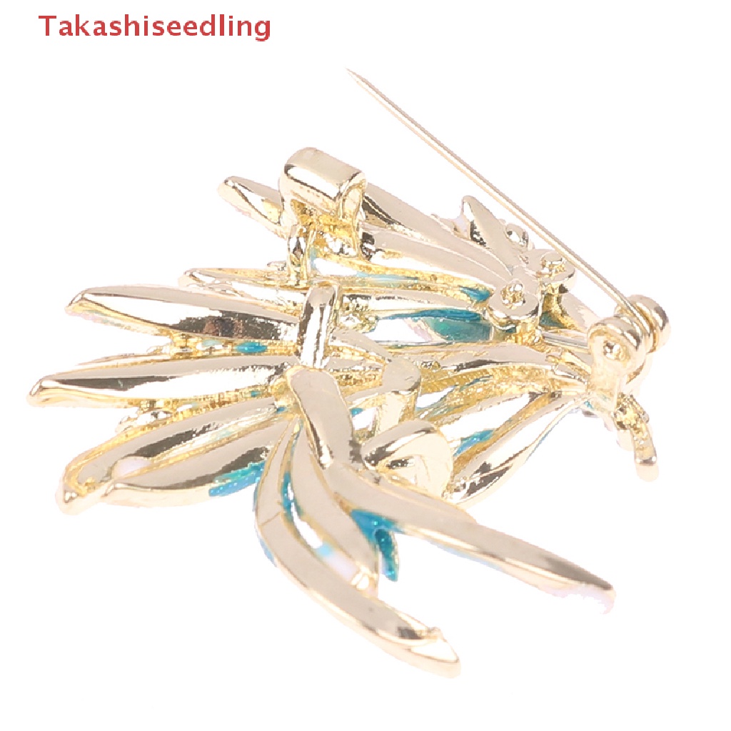 (Takashiseedling) Trâm Cài Áo Vest Hình Lông Vũ Phượng Hoàng Phong Cách Retro Thanh Lịch Dễ Phối Đồ